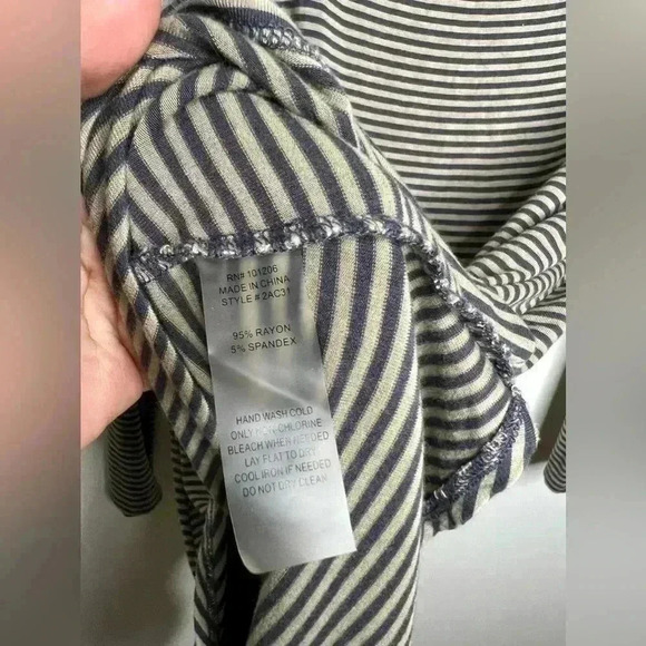 Soft Surroundings Long Sleeve Striped Dress Size Small - Picture 3 of 4